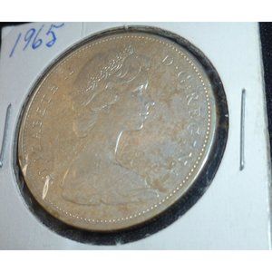 1965 Canadian Silver Dollar